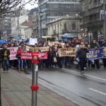 Protest in Belgrade (Serbia) against FX Loans