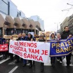 Protest in Belgrade (Serbia) against FX Loans