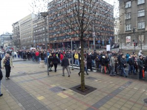 Protest in Belgrade (Serbia) against FX Loans