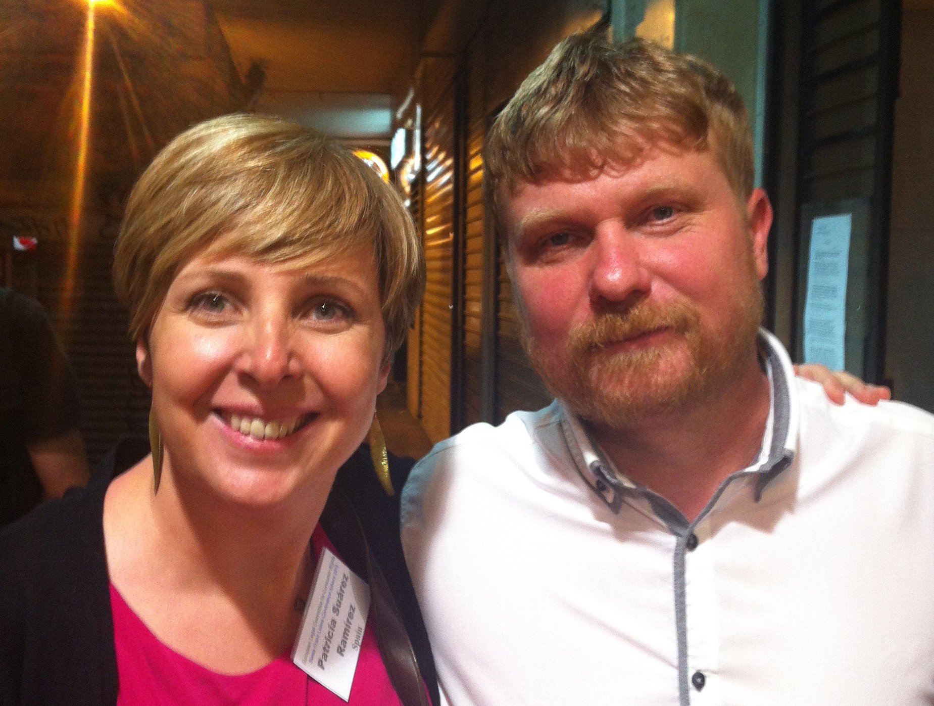 Árpád Kásler (Hungary) & Patricia Suárez (President Asufin - Spain)